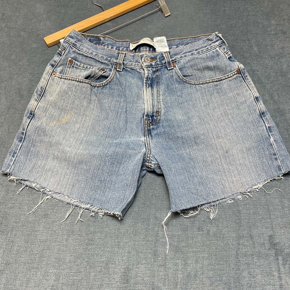 Y2K Levi's 569 Loose Straight Denim Shorts Mens 32x34 Blue Medium Wash F